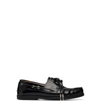 Toga Virilis Black Leather Boat Shoes 261688M239002