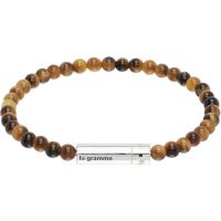 Le Gramme 11g Tiger Eye Beads Bracelet 261694M142027