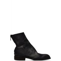 Guidi Black 986 Leather Back Zip Ankle Boots 261703M228002