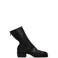 Guidi Black Back Zip Boots 261703M228005