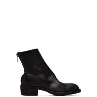 Guidi Black 796Z Leather Back Zip Top-Ankle Boots 261703M228006