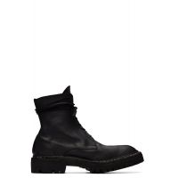 Guidi Black 795 Leather Laced Up Top-Ankle Boots 261703M255003