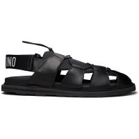 Moschino Black Sporty Sandals 261720M234001