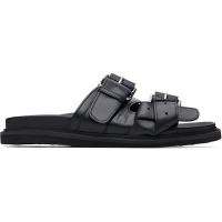 Moschino Black Calfskin Sandals 261720M234005