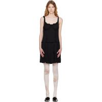 OPEN YY Black Flapper Pleats Midi Dress 261731F054009