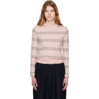 OPEN YY Pink Jacquard Pullover Sweater 261731F096003