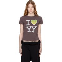 OPEN YY SSENSE Exclusive White I LOVE Baby T-shirt 261731F110017