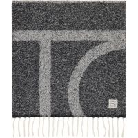 TOTEME Gray Monogram Jacquard Scarf 261771F028001