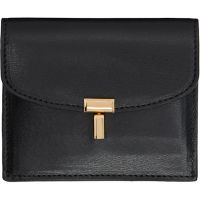 TOTEME Black T-Lock Leather Card Holder 261771F037000