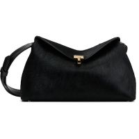 TOTEME Black T-Lock Pony Hair Clutch 261771F044000
