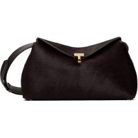 TOTEME Brown T-Lock Pony Hair Clutch 261771F044006