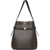 TOTEME Brown Belted Leather Bucket Bag 261771F048001