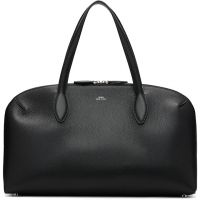 TOTEME Black Medium Grained-Leather Day Tote 261771F049000