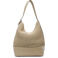 TOTEME Taupe Belted Woven-Leather Tote 261771F049009