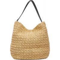 TOTEME Beige Belted Paper Raffia Tote 261771F049011