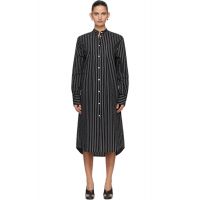 TOTEME Black Striped Summer Tunic Midi Dress 261771F054009