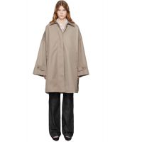TOTEME Taupe Car Trench Coat 261771F059000