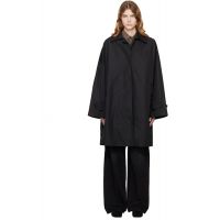 TOTEME Black Car Trench Coat 261771F059001