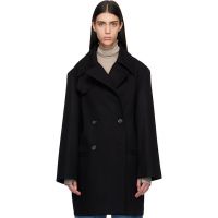 TOTEME Black Broad Peacoat 261771F059005