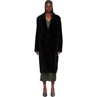 TOTEME Black Classic Shearling Coat 261771F062002
