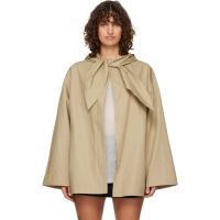 TOTEME Beige Technical Scarf Jacket 261771F063005