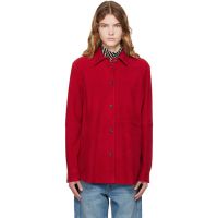 TOTEME Red Soft Suede Jacket 261771F064003
