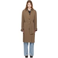 TOTEME Khaki Light Spring Trench Coat 261771F067001