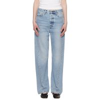 TOTEME Blue Twisted Seam Full Length Jeans 261771F069000
