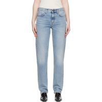 TOTEME Blue Low Straight Jeans 261771F069003