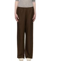 TOTEME Brown Monogram Flannel Lounge Pants 261771F086001
