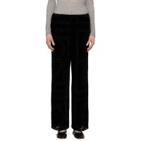 TOTEME Black Monogram Devore Lounge Pants 261771F086002