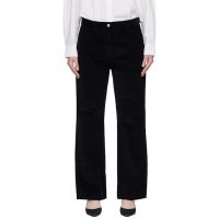 TOTEME Black Straight Cord Trousers 261771F087004