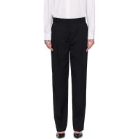 TOTEME Black Pleat Trousers 261771F087005