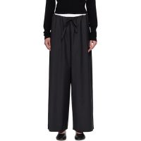 TOTEME Gray Drawstring Dinner Trousers 261771F087007