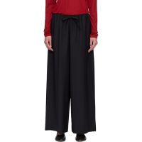 TOTEME Black Drawstring Dinner Trousers 261771F087008