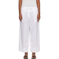 TOTEME White Wide Summer Trousers 261771F087009