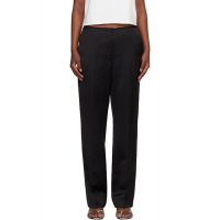 TOTEME Black Easy Raw Edge Trousers 261771F087018