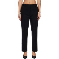 TOTEME Black Cropped Suit Trousers 261771F087029
