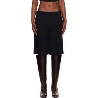 TOTEME Black Wide Fluid Shorts 261771F088003