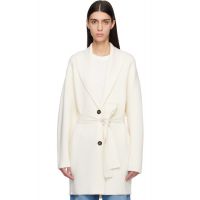 TOTEME Off White Shawl-Lapel Robe Cardigan 261771F095001