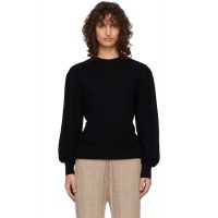 TOTEME Black Classic Cashmere Crew Knit Sweater 261771F096017