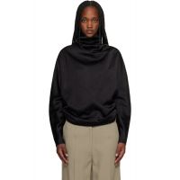 TOTEME Black Cowl Neck Blouse 261771F107003