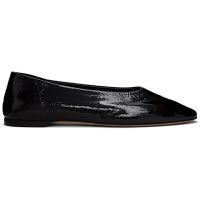 TOTEME Black Slip Naplack Ballerina Flats 261771F118001