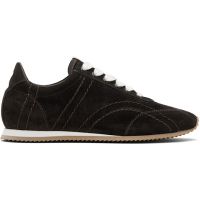 TOTEME Brown Flex Suede Sneakers 261771F128003