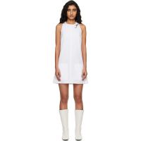 Courreges White Heritage Sleeveless Poplin Minidress 261783F052006