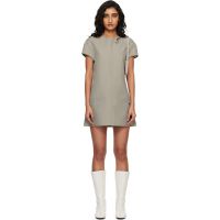 Courreges Gray Heritage Houndstooth Minidress 261783F052007