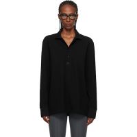 Courreges Black Oversized Polo 261783F108002