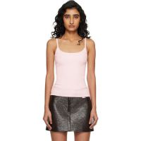 Courreges Pink Reedition Rib Knit Tank Top 261783F111005