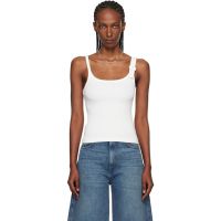 Courreges White Buckle 90s Rib Tank Top 261783F111007