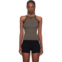 Courreges Gray Contrast Tank Top 261783F111010